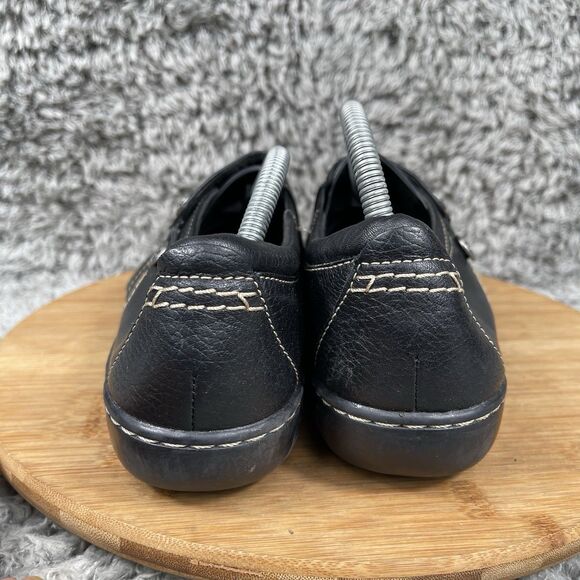 Clarks Ashland Lane Q Slip On Loafers Flats Leather Shoes Women's 11 - Picture 4 of 9